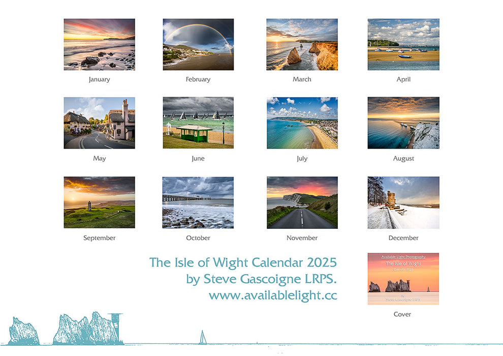 2025 Isle of Wight calendar Available Light Photography